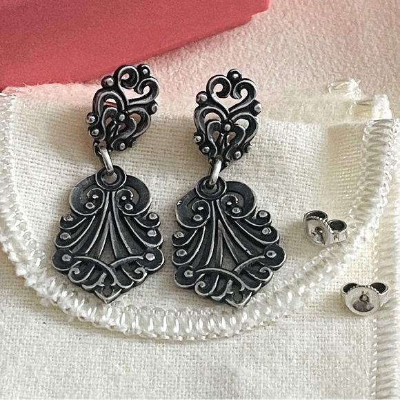 James Avery Retired Vintage Celeste dangle Ear posts - Picture 3 of 11